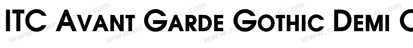 ITC Avant Garde Gothic Demi Conden字体转换